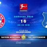 Prediksi Skor Pertandingan Bayern München vs TSG Hoffenheim Bundesliga