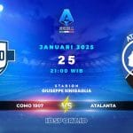 Prediksi Skor Pertandingan Como vs Atalanta, Serie A