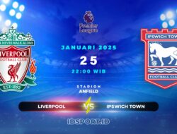 Prediksi Skor Pertandingan Liverpool vs Ipswich Town, Premier League