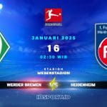 Prediksi Skor Pertandingan Werder Bremen vs Heidenheim Bundesliga