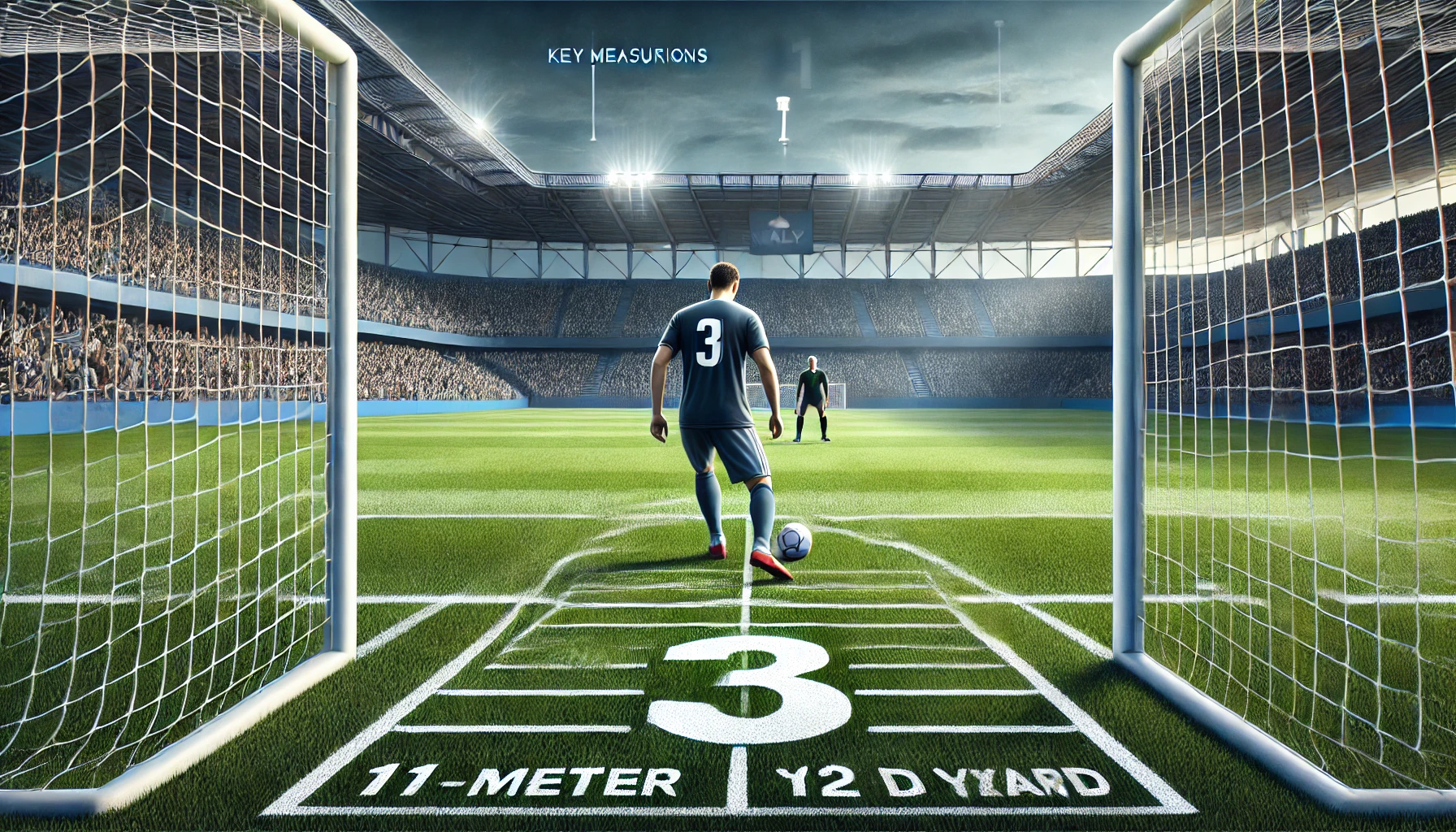 jarak tendangan penalti sepak bola