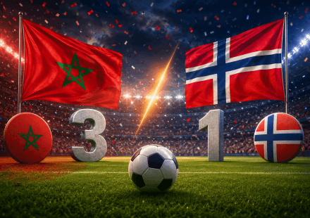 Hasil Pertandingan Maroko Vs Norwegia