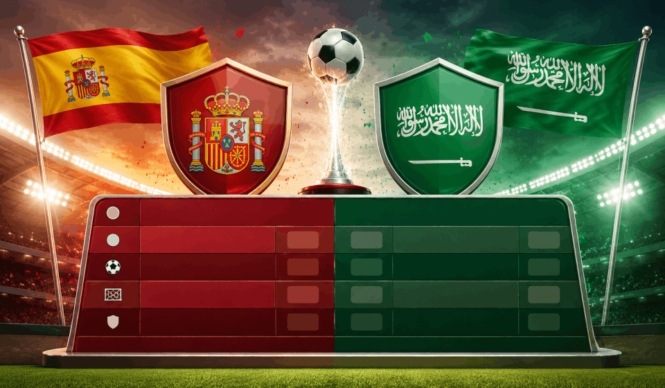 Klasemen Spain Vs Saudi Arabia