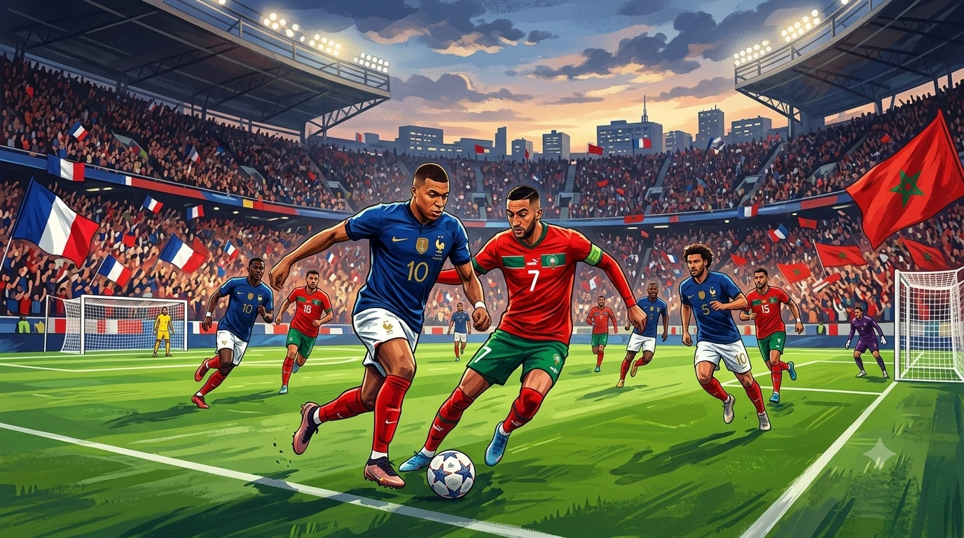 Head To Head Pertandingan France vs Morocco