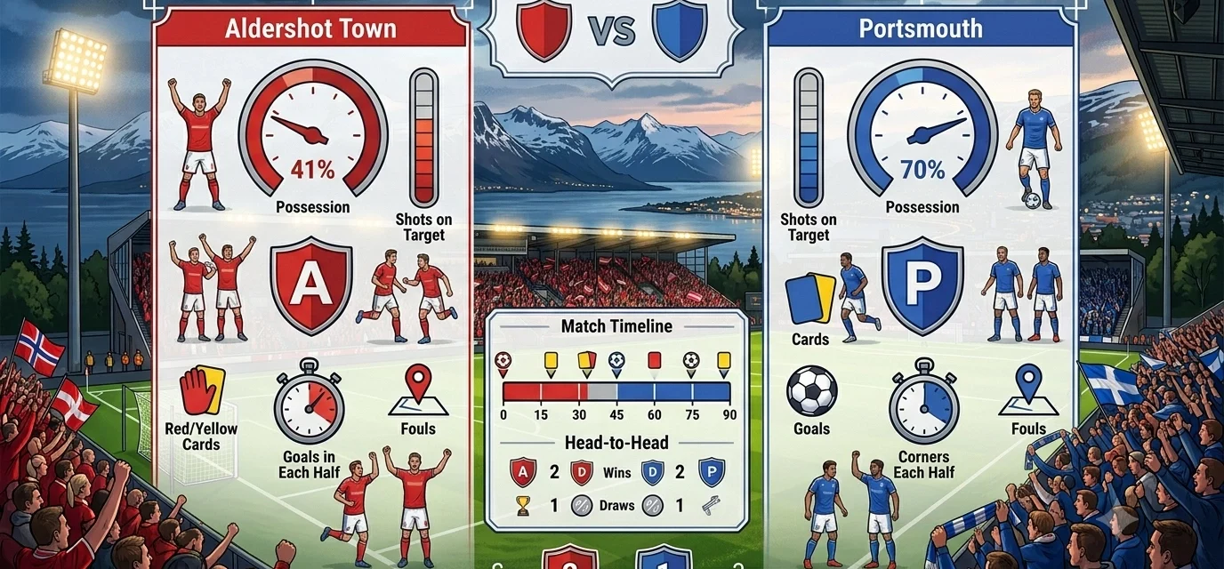Statistik Pertandingan Aldershot Town vs Portsmouth
