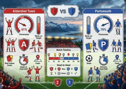 Statistik Pertandingan Aldershot Town vs Portsmouth
