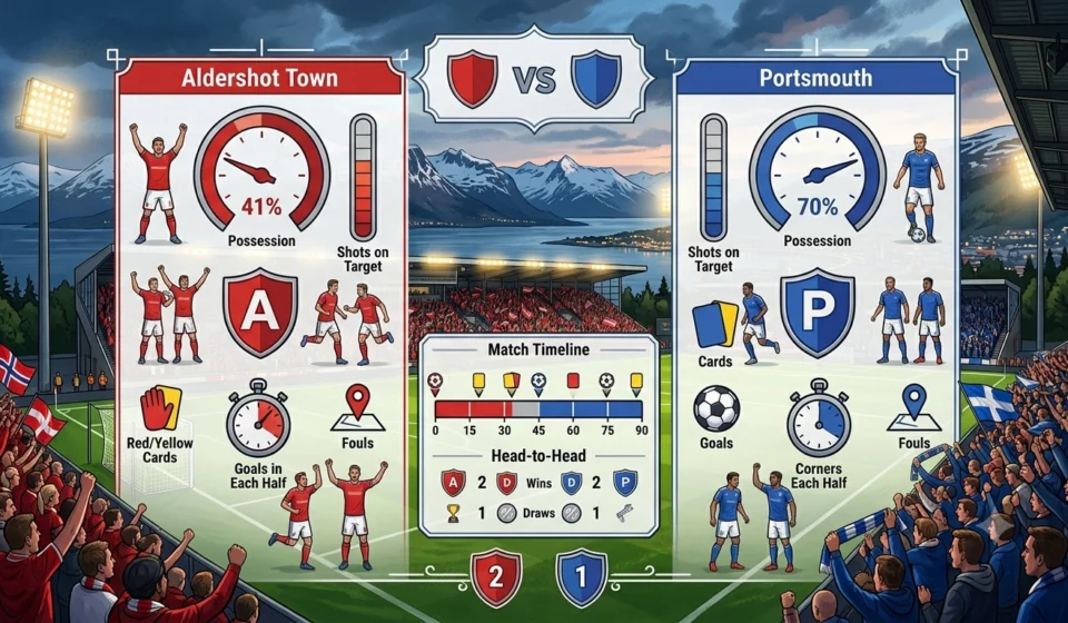Statistik Pertandingan Aldershot Town vs Portsmouth