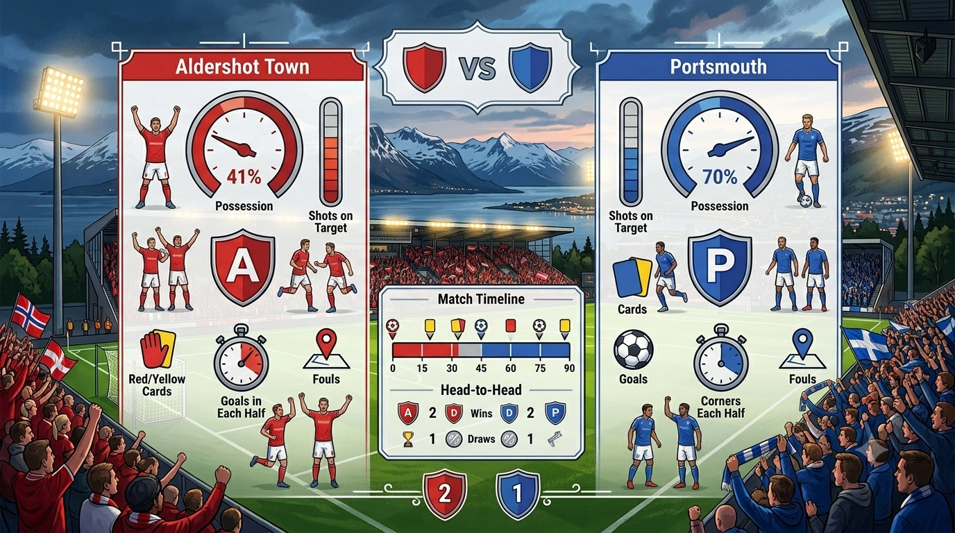 Statistik Pertandingan Aldershot Town vs Portsmouth