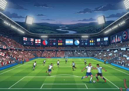 Statistik Pertandingan England vs Argentina