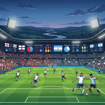Statistik Pertandingan England vs Argentina