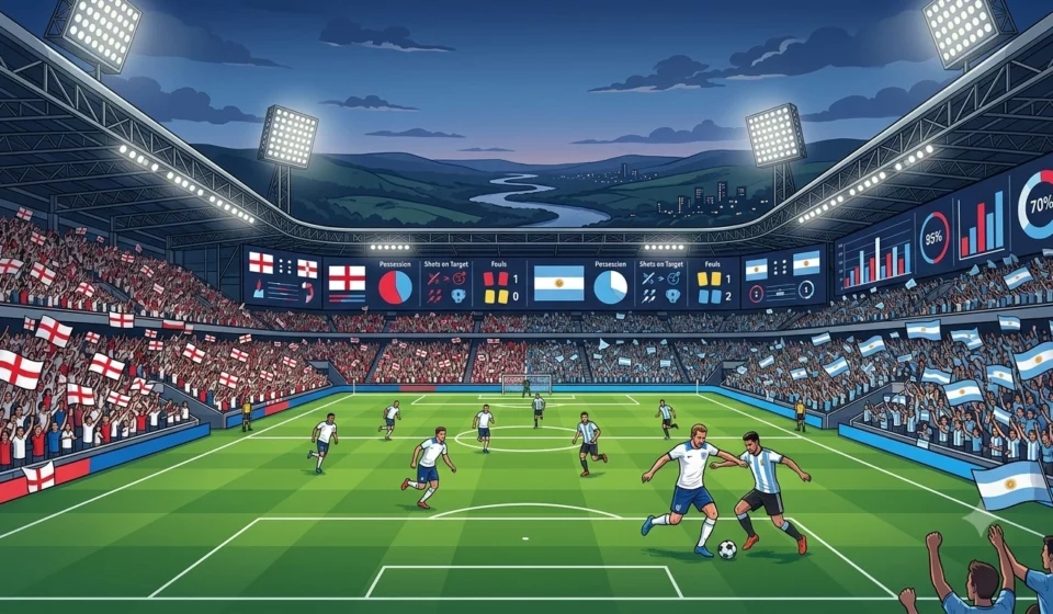 Statistik Pertandingan England vs Argentina