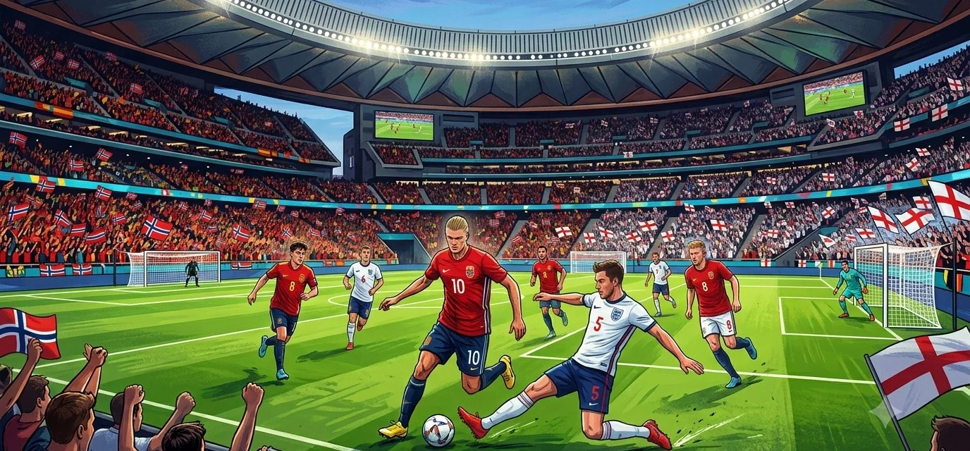 Susunan Pemain Pertandingan Norway vs England