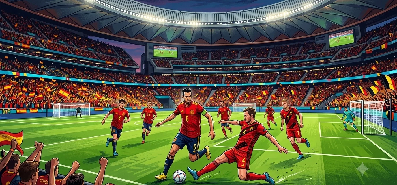 Susunan Pemain Pertandingan Spain vs Belgium