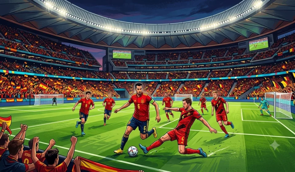 Susunan Pemain Pertandingan Spain vs Belgium