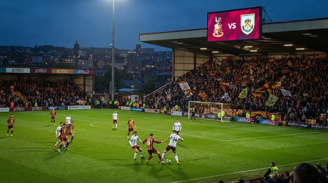 Statistik Pertandingan Bradford City vs Burnley