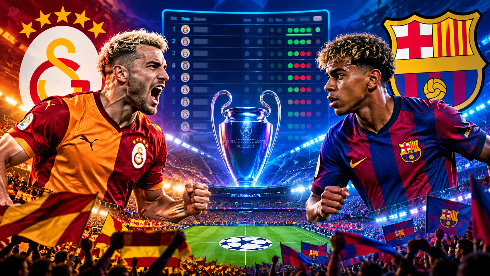 Klasemen Galatasaray Vs Barcelona
