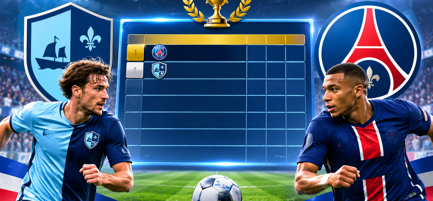Klasemen Le Havre Ac Vs Psg